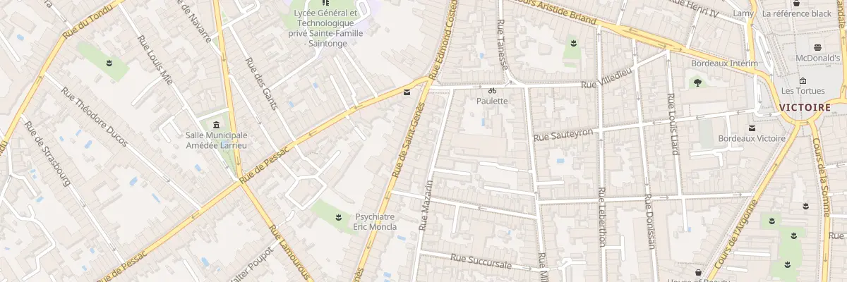 Plan du 16 Rue Saint Genes à Bordeaux