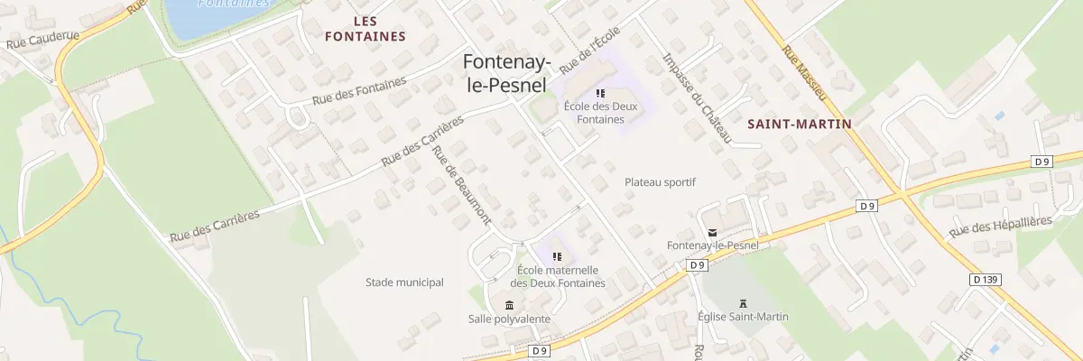 Plan du 20 Rue Flavacourt à Fontenay-le-Pesnel