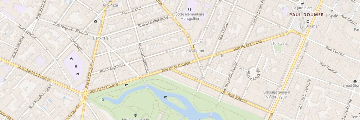 Plan du 71 Rue de la Course à Bordeaux