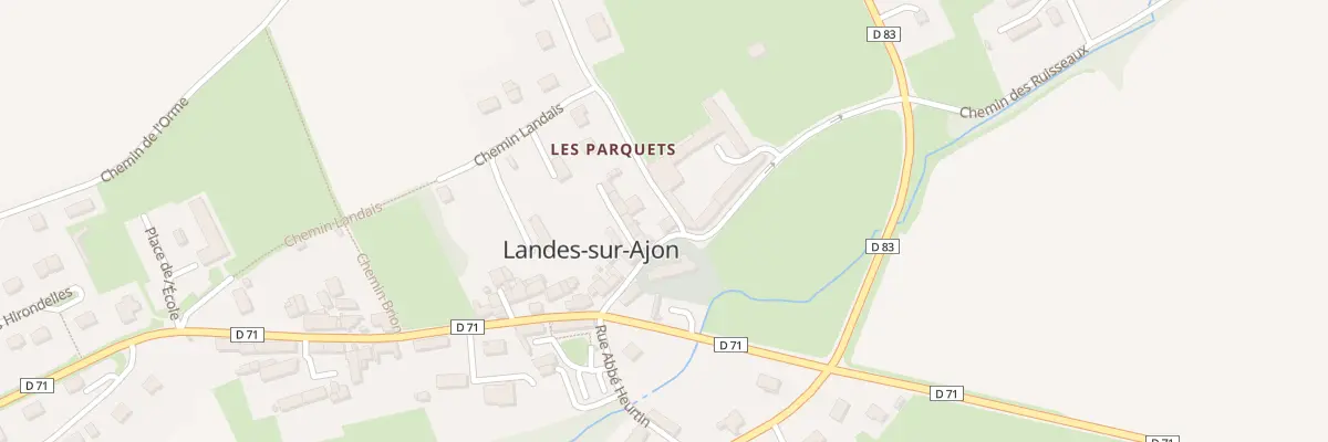 Plan du 5010 Bourg à Landes-sur-Ajon