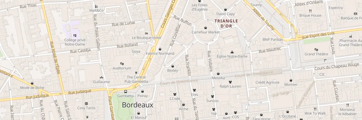 Plan du 8B Rue Montesquieu à Bordeaux