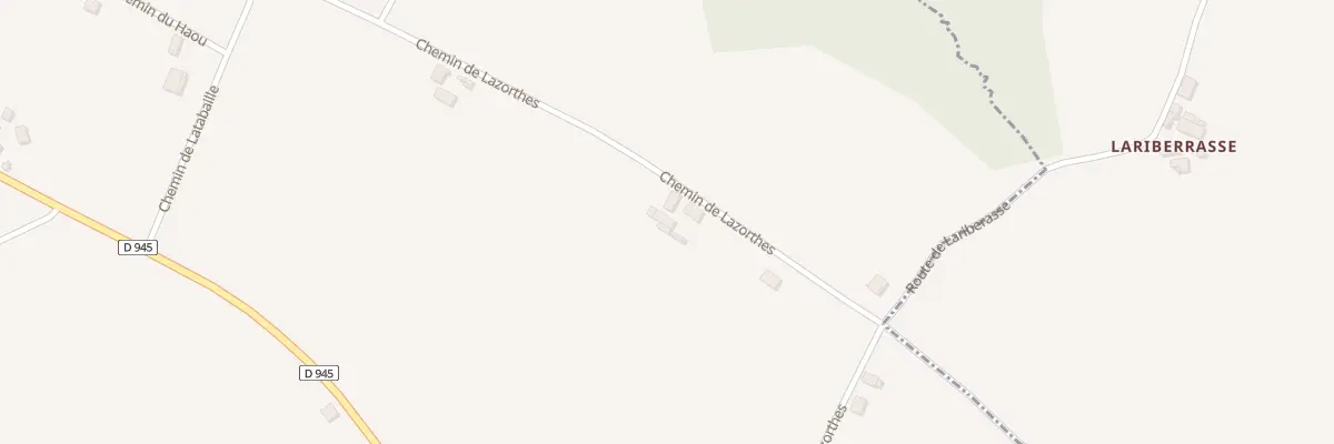 Plan du 350 Che de Lazorthes à Hagetaubin