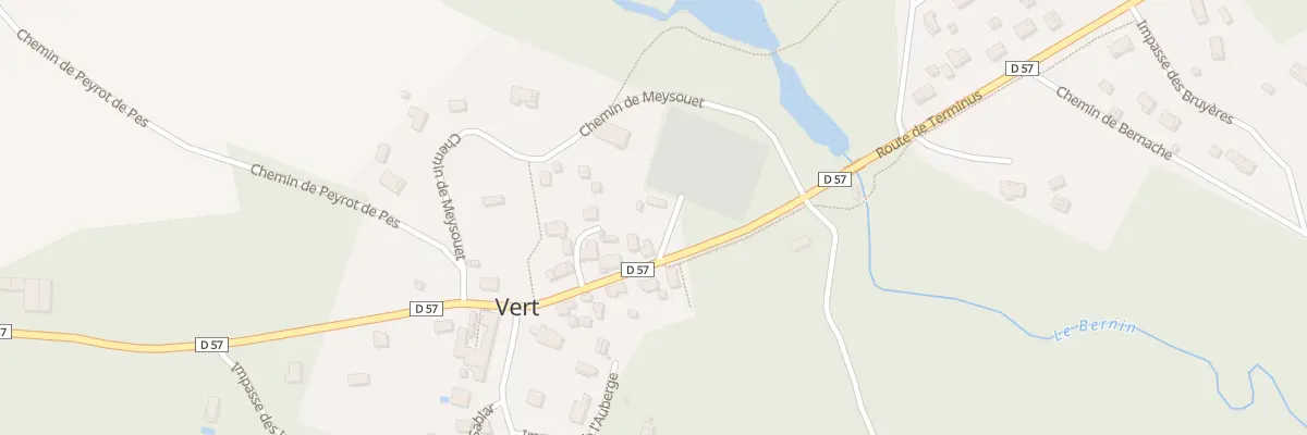 Plan du 13 Le Bourg à Vert