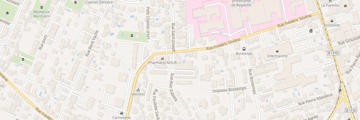 Plan du 2 Rue Jean Zubieta à Talence