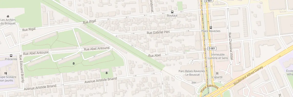 Plan du 33 Rue Abel au Bouscat
