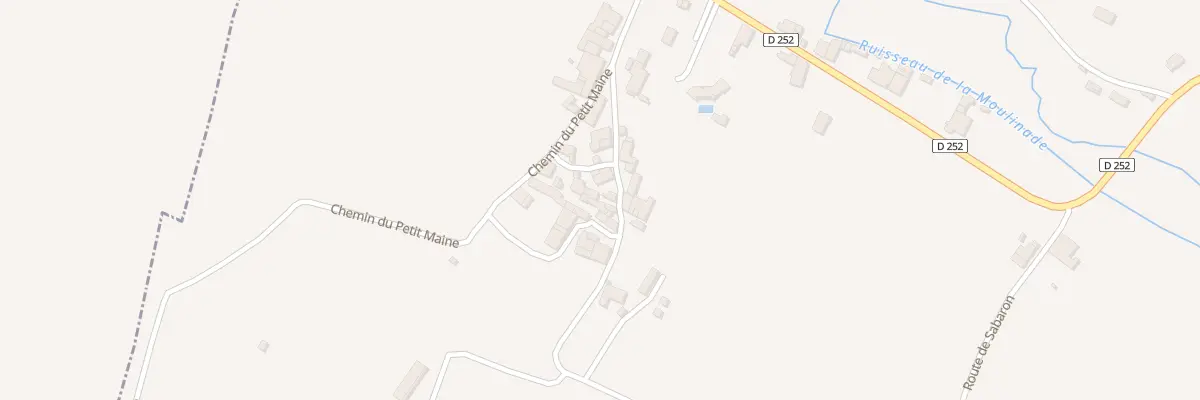 Plan du 168 La Botte à Campugnan