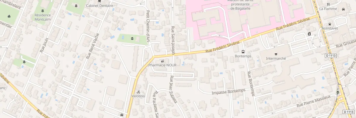 Plan du 270 Rue Frédéric Sevene à Talence