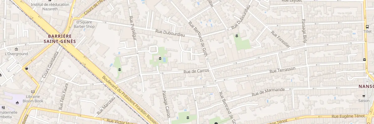 Plan du 9 Rue de Carros à Bordeaux