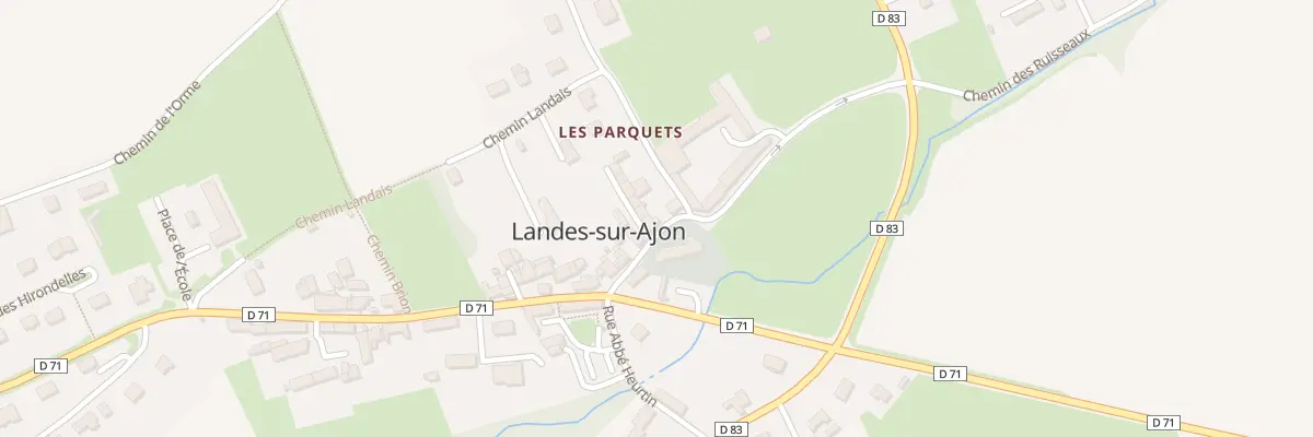 Plan du 5008 Bourg à Landes-sur-Ajon