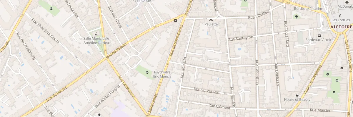 Plan du 30 Rue Saint Genes à Bordeaux