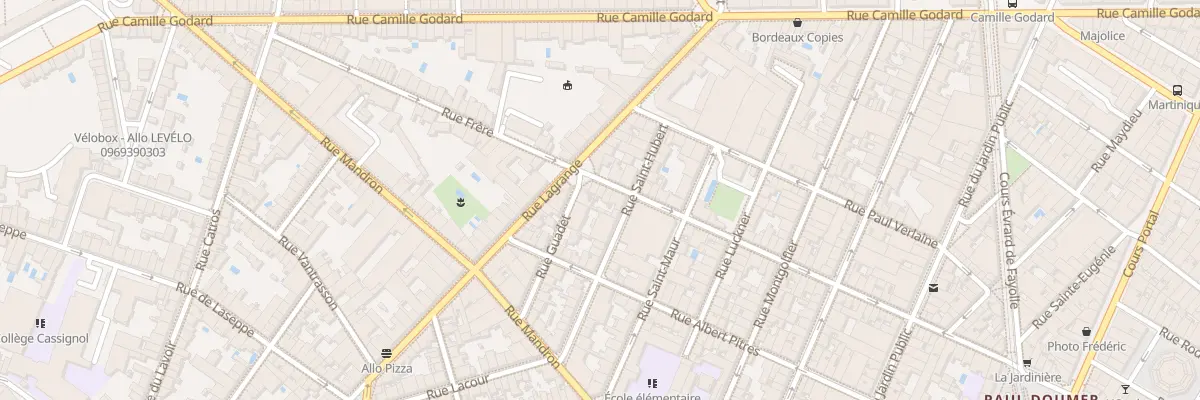 Plan du 94 Rue Frere à Bordeaux