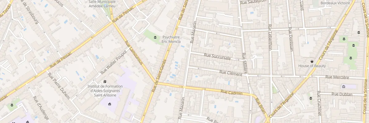 Plan du 55 Rue Mazarin à Bordeaux