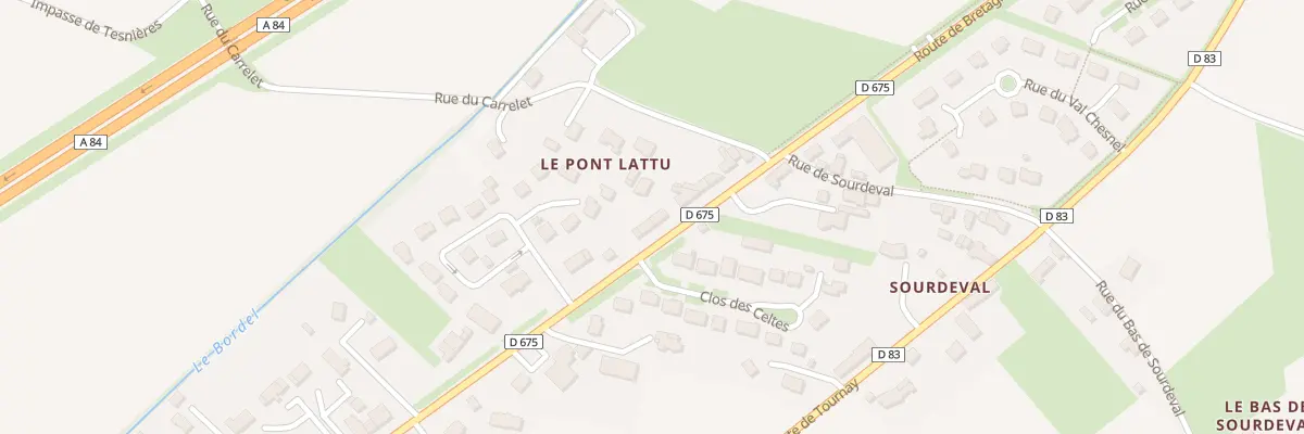 Plan du 2876 Rte de Bretagne Noyers Bocage à Val d’Arry