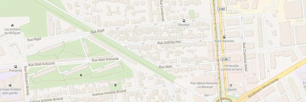 Plan du 38 Rue Gabriel Peri au Bouscat
