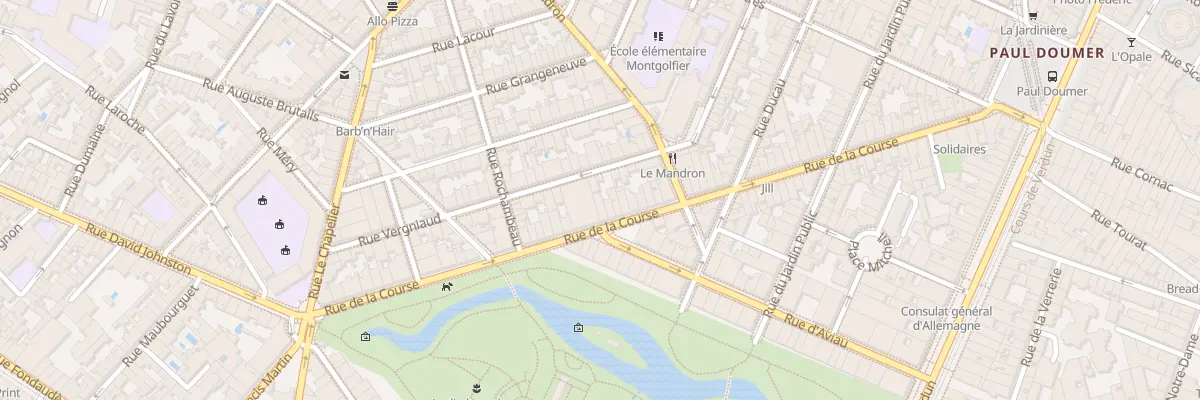 Plan du 77 Rue de la Course à Bordeaux