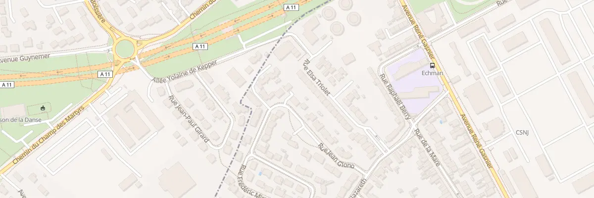 Plan du 16 Rue Jean Giono à Angers