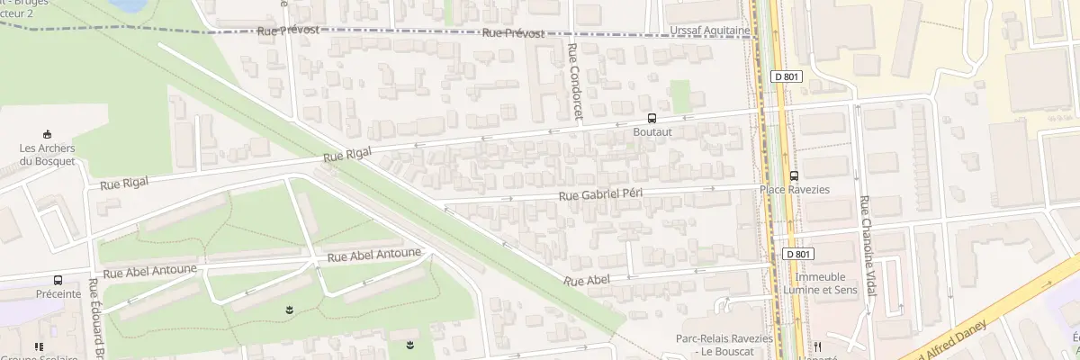 Plan du 37 Rue Gabriel Peri au Bouscat