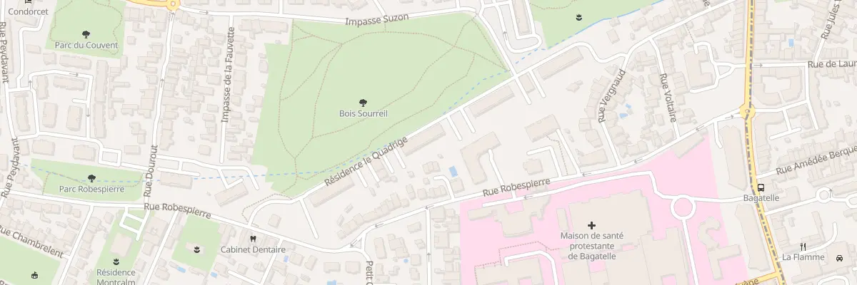 Plan du 90 Rue Robespierre à Talence