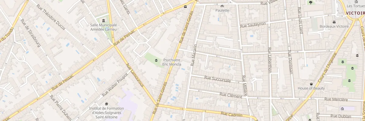 Plan du 38 Rue Saint Genes à Bordeaux