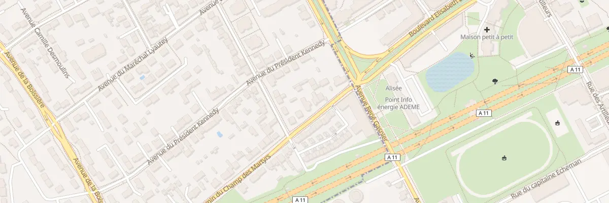 Plan du 8 Che du Champ des Martyrs à Avrillé