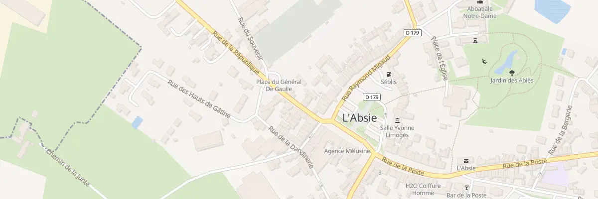 Plan du 28 Rue de la République à L’Absie
