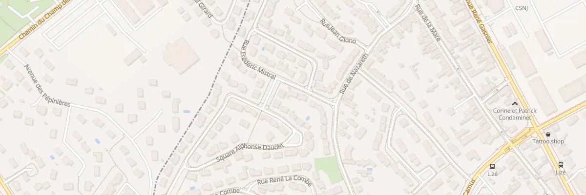 Plan du 9 Rue Frédéric Mistral à Angers