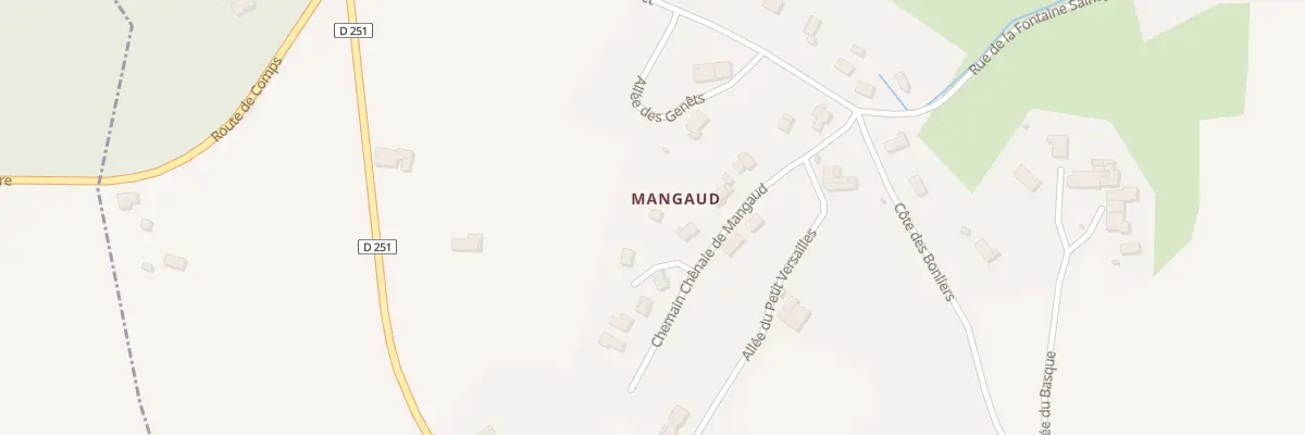 Plan du 8 Che Chenaie de Mangaud à Samonac