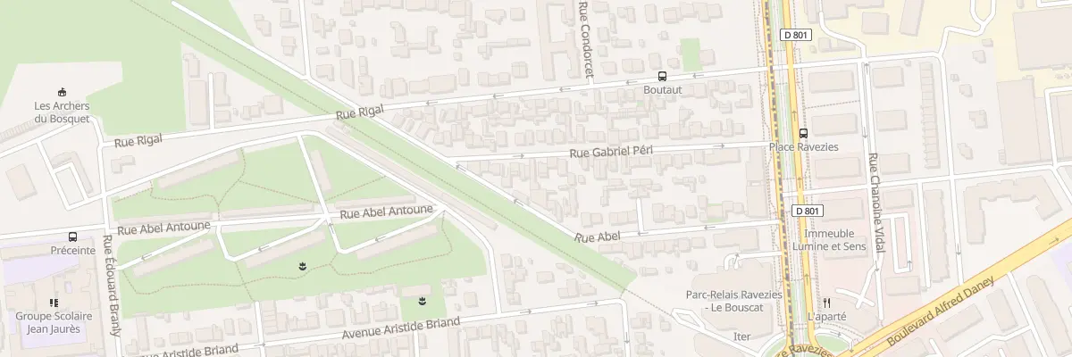 Plan du 42 Rue Gabriel Peri au Bouscat