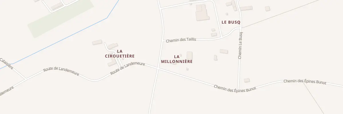 Plan du 1 Che des Epines Bunot - Conde à Condé-en-Normandie