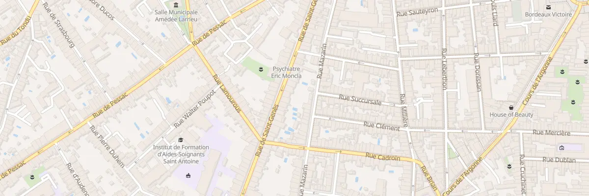 Plan du 48 Rue Saint Genes à Bordeaux