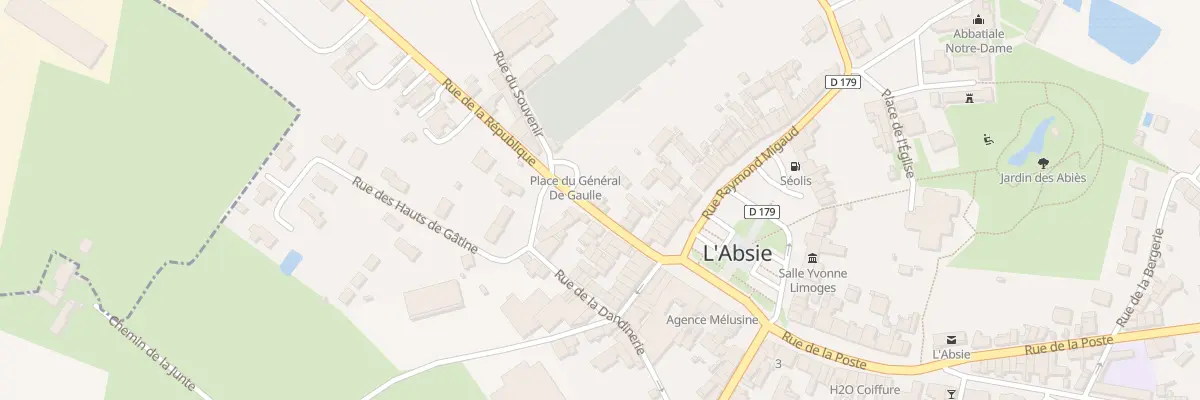 Plan du 32 Rue de la République à L’Absie