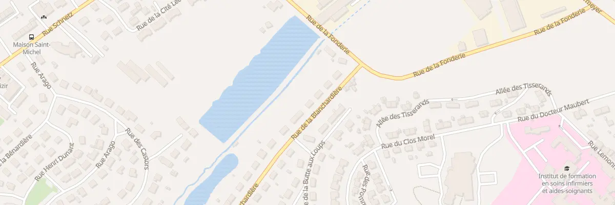 Plan du 10 Rue de la Blanchardiere à Flers