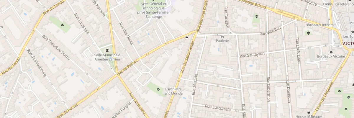 Plan du 19 Rue Saint Genes à Bordeaux
