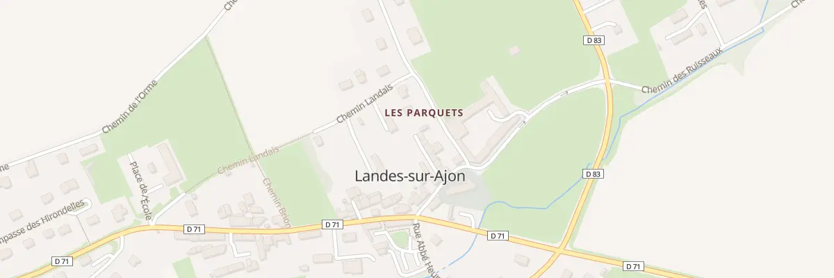 Plan du 65 Rue de la Charreterie à Landes-sur-Ajon