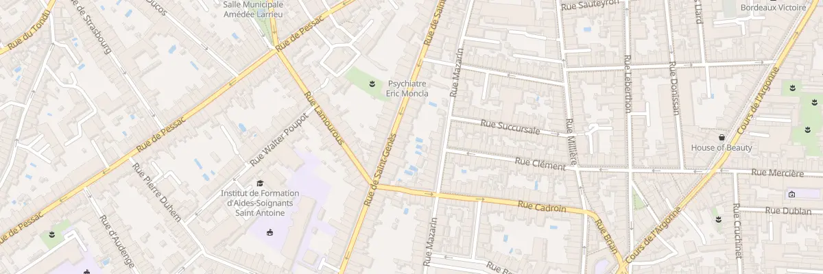 Plan du 52 Rue Saint Genes à Bordeaux