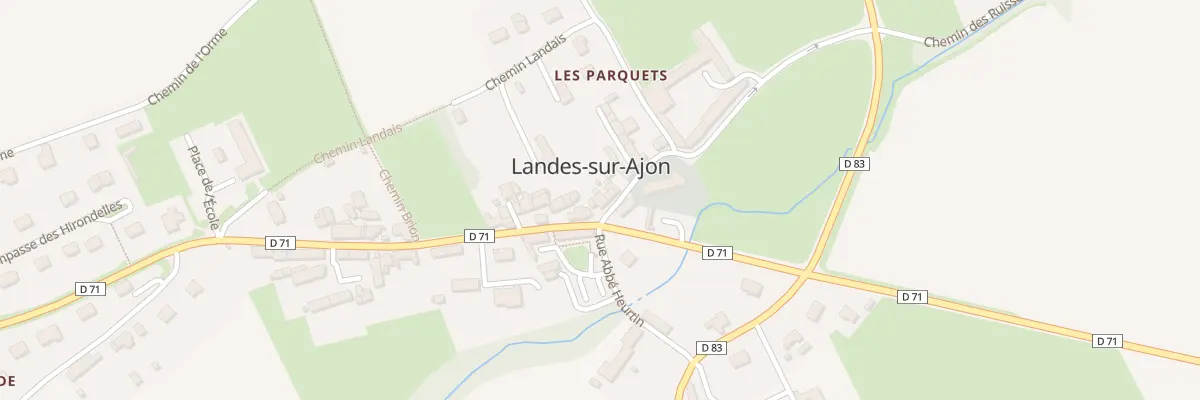 Plan du 5077 Bourg à Landes-sur-Ajon