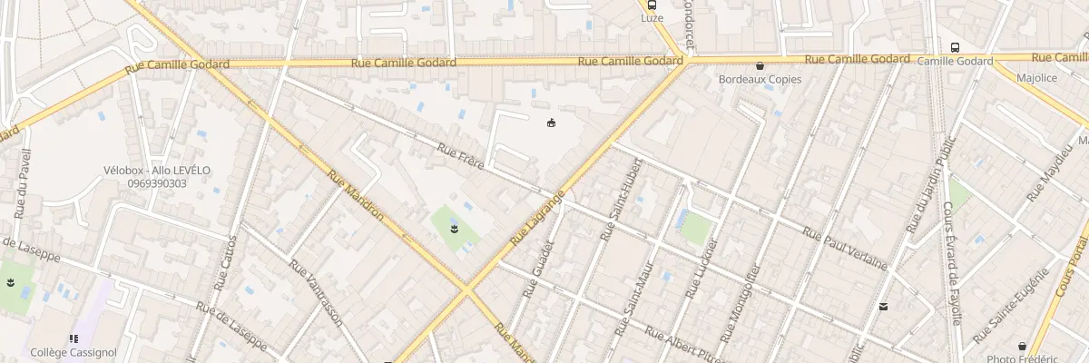 Plan du 95 Rue Frere à Bordeaux