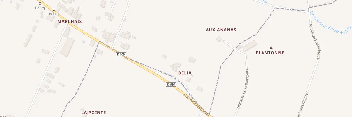 Plan du 7 Belia à Saint-Seurin-de-Bourg