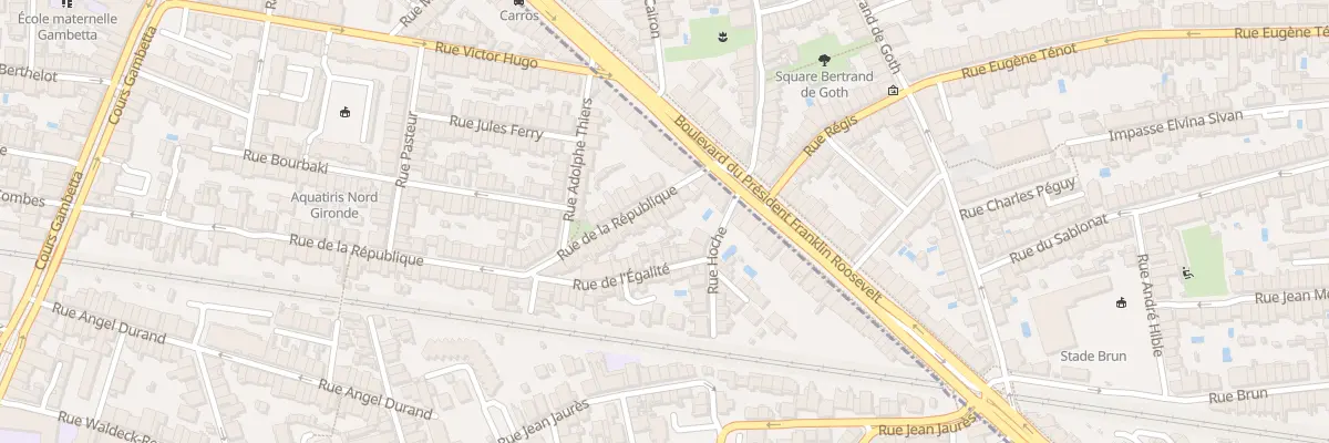 Plan du 127 Rue de la République à Talence