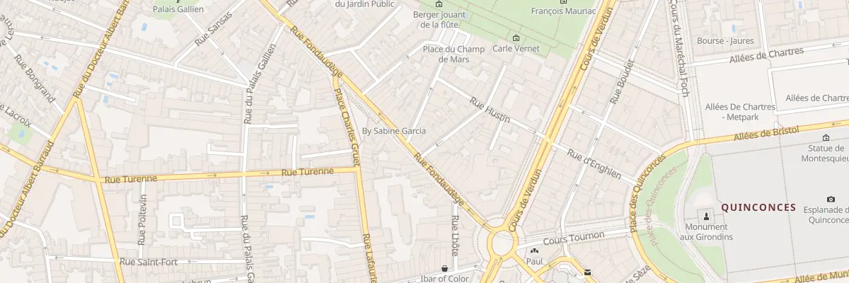 Plan du 27 Rue Fondaudège à Bordeaux