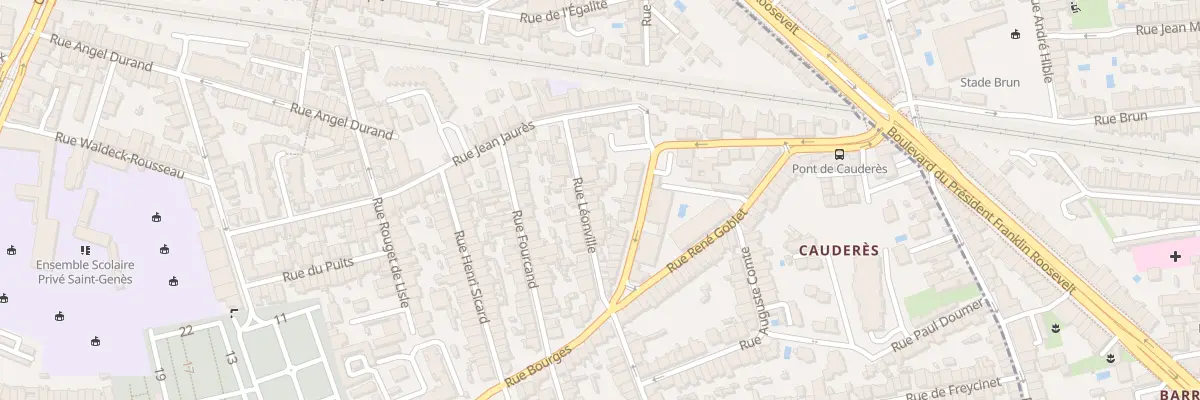 Plan du 22 Rue Leonville à Talence