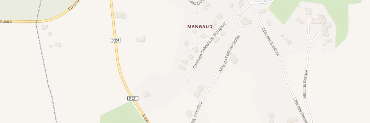 Plan du 16 Che Chenaie de Mangaud à Samonac