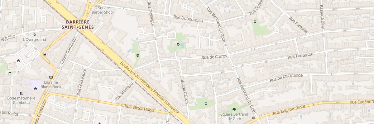 Plan du 26 Rue de Carros à Bordeaux