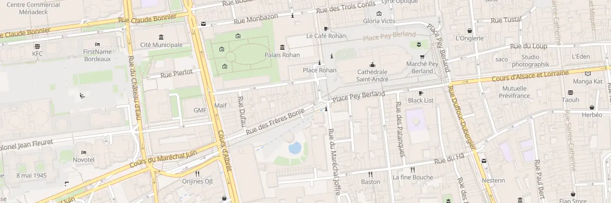 Plan du 3 Rue des Frères Bonie à Bordeaux