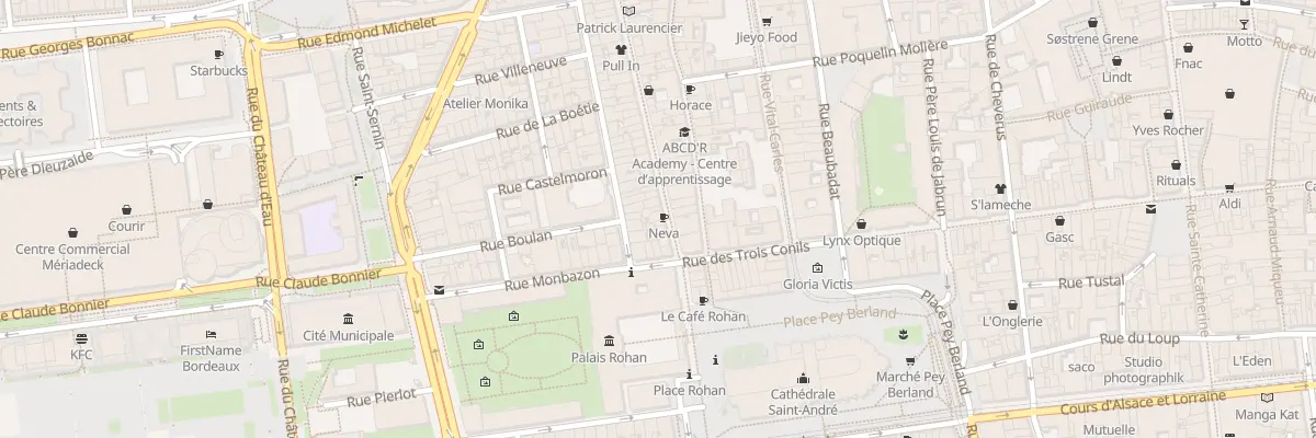 Plan du 67 Rue des Remparts à Bordeaux
