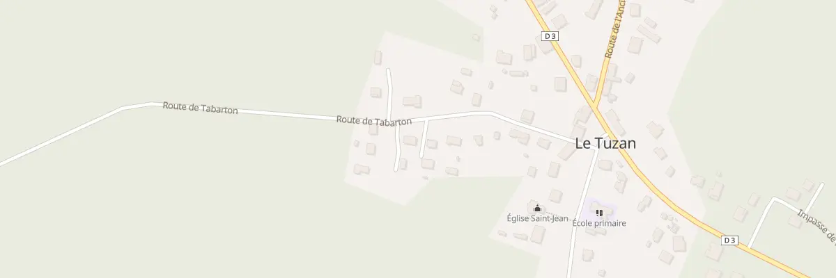 Plan du 213 Rte de Tabarton au Tuzan