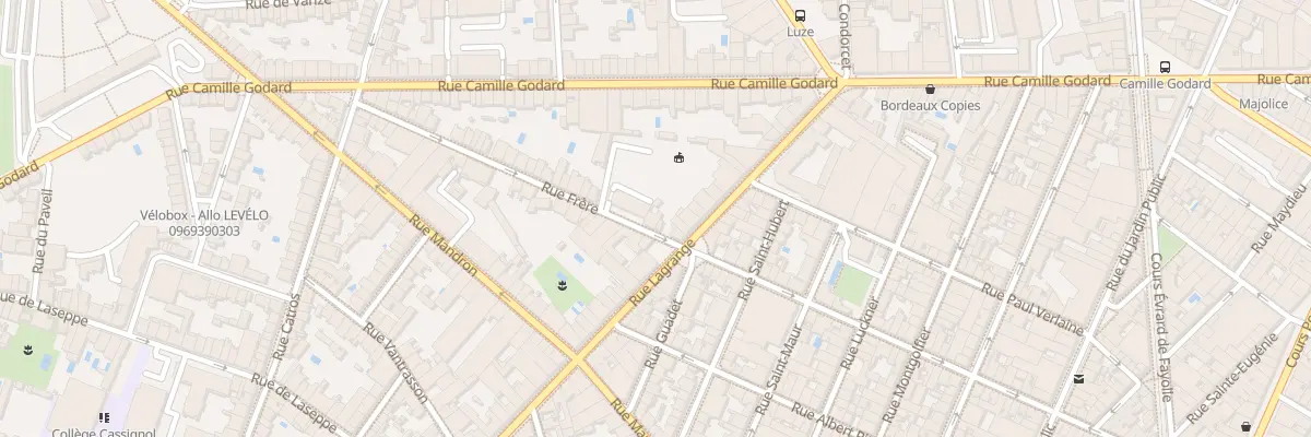 Plan du 101 Rue Frere à Bordeaux