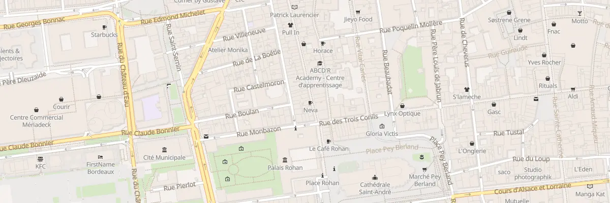 Plan du 65 Rue des Remparts à Bordeaux