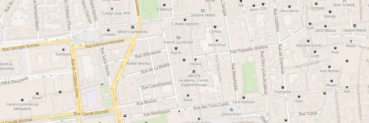 Plan du 34 Rue des Remparts à Bordeaux