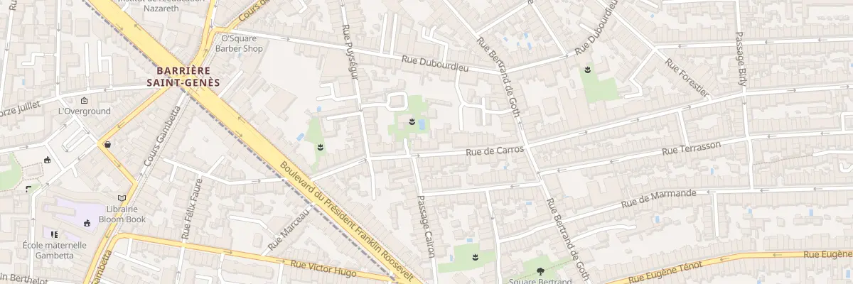 Plan du 21 Rue de Carros à Bordeaux